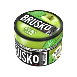 Табак Brusko Medium, 50гр "Яблоко с мятой"