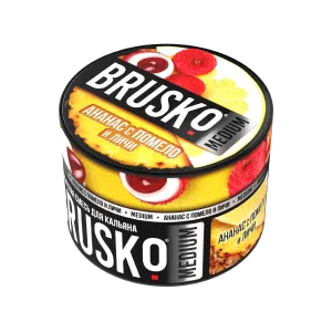 Табак Brusko Medium, 50гр "Ананас c помело и личи"